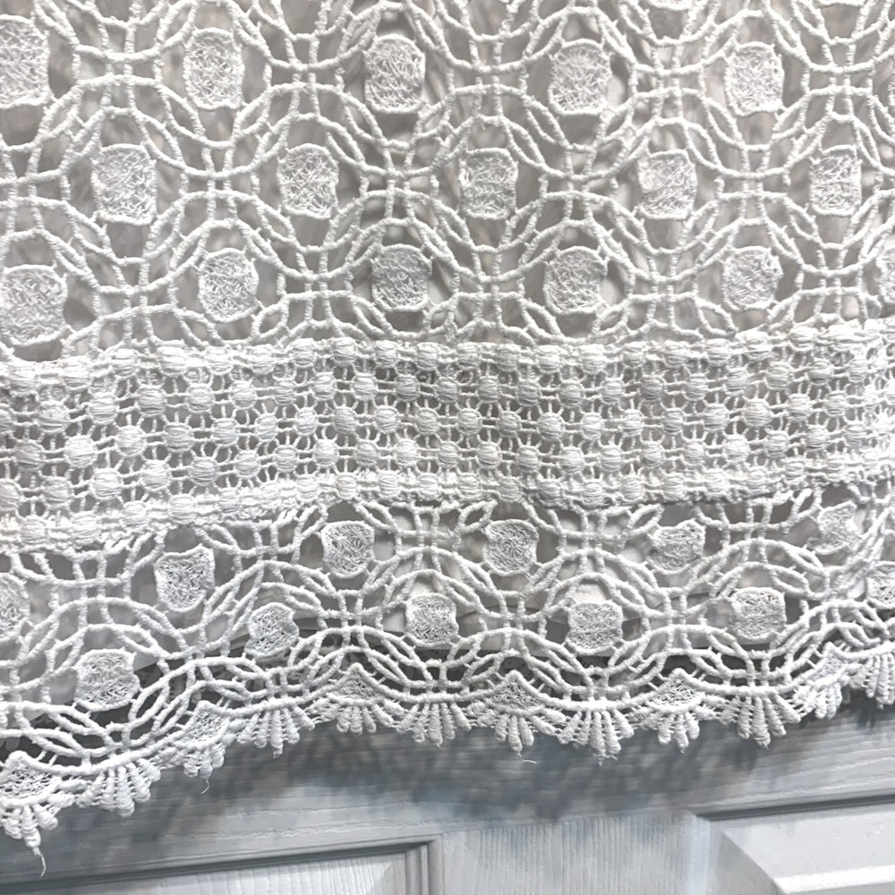 White House Black Market Crochet Lace Dress 2 White Sleeveless‎ Shift Mini Chic - Picture 5 of 9